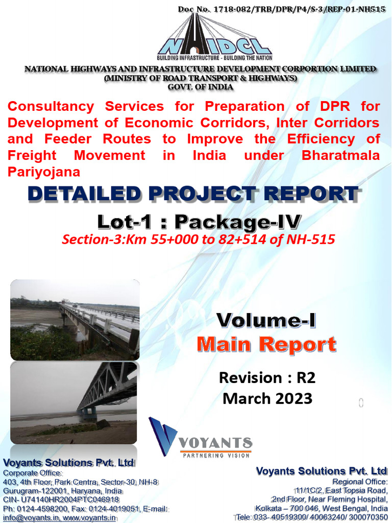 Modified Main Report | PDF | Road | Road Transport