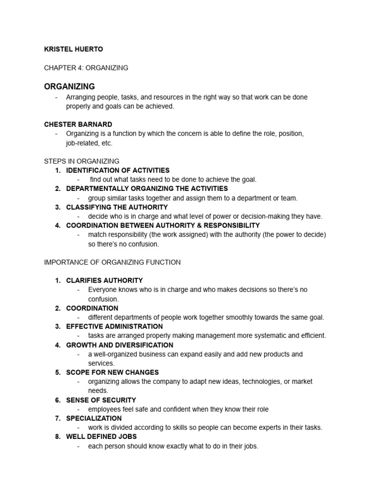 Organizing and Staffing in Management | PDF | Leadership | Employment