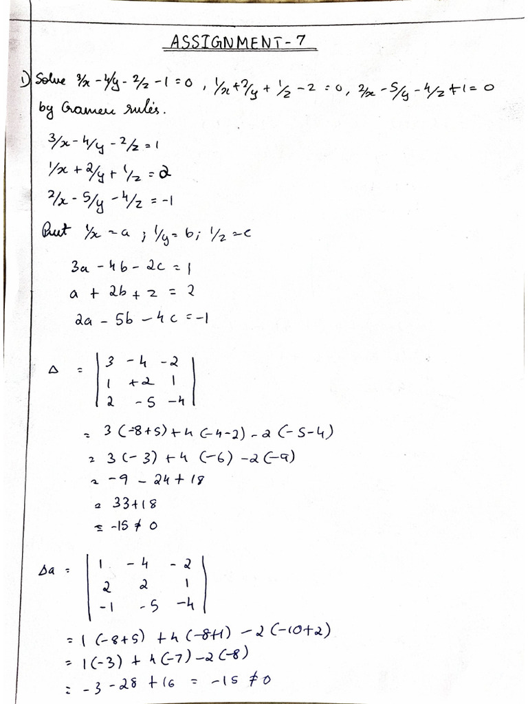 Maths Assignment 7 | PDF