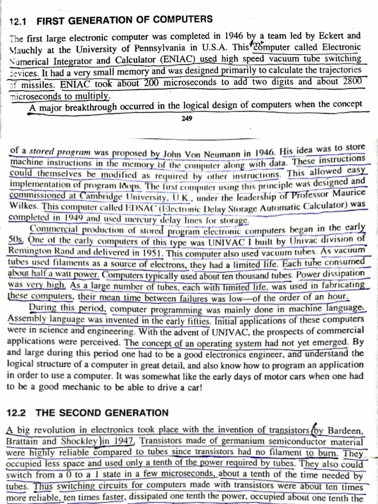 Generations of Computer | PDF