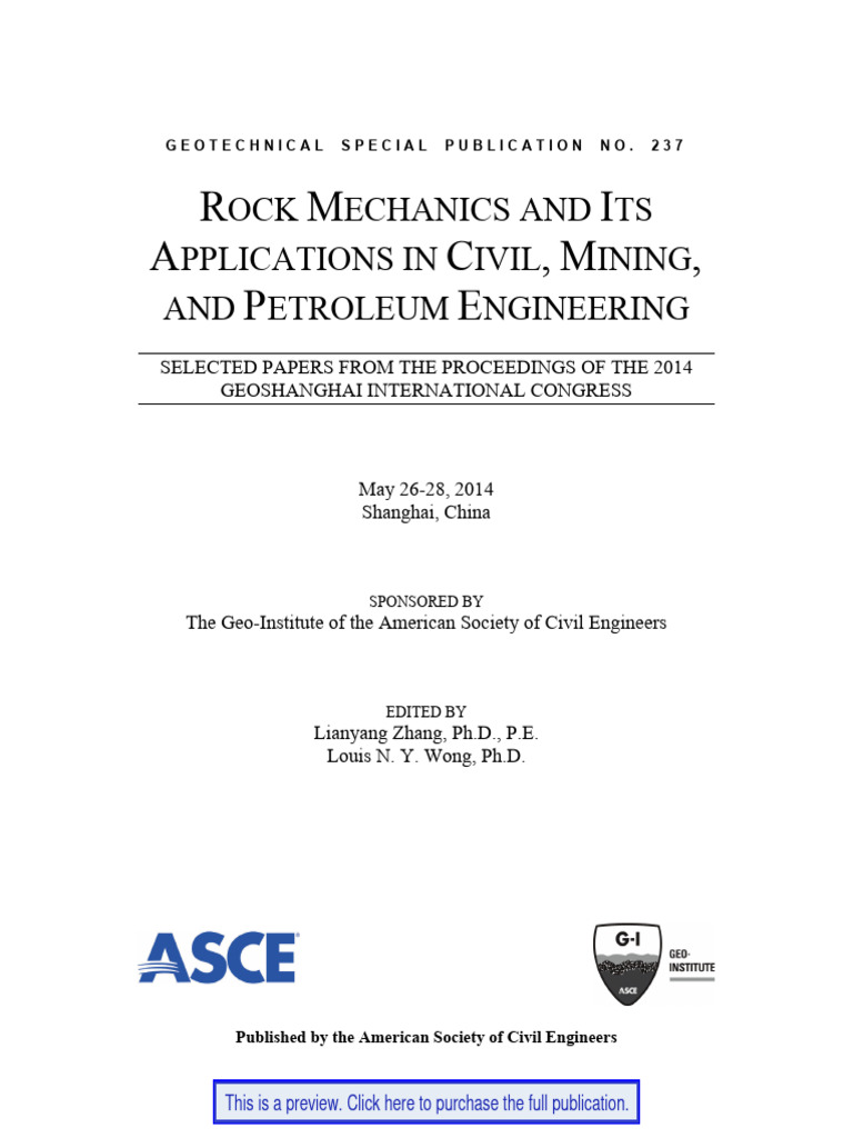 Rock Mechanics and Its Applications in Civil Mining and Petroleum ...