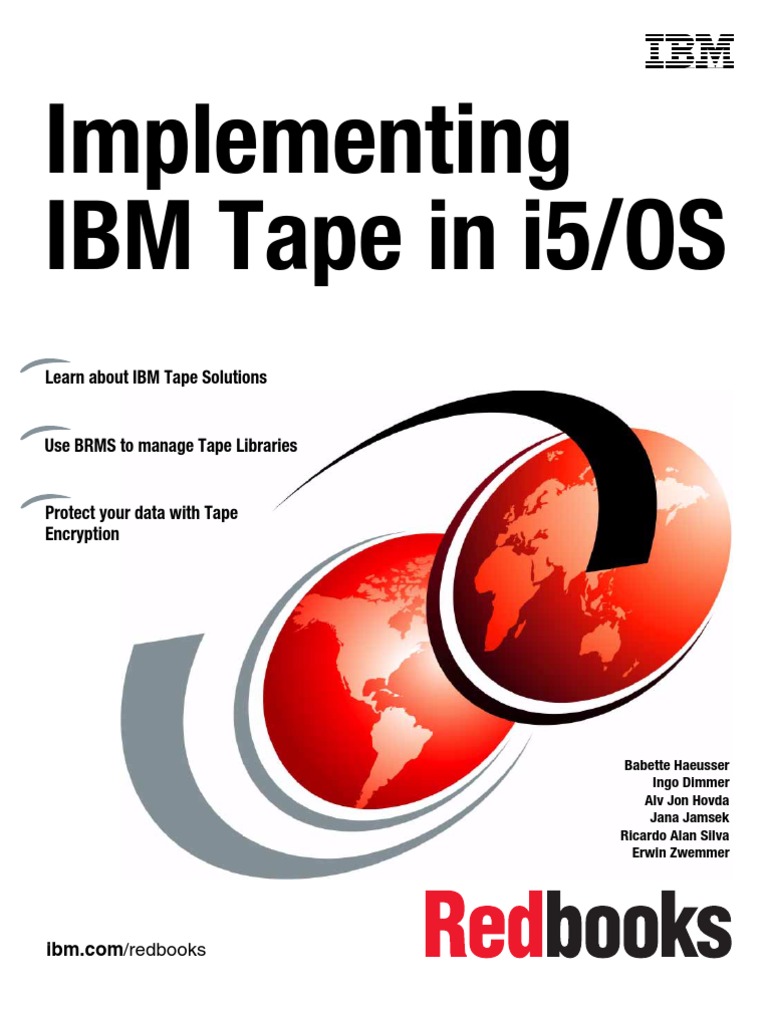 Implementing IBM Tape in i5OS Sg247440 PDF Computer Data Storage