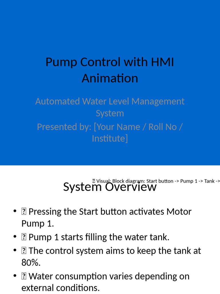 Automated Water Level Control System | PDF