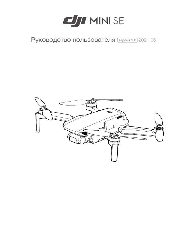 DJI Mini SE User Manual v1.0 RU | PDF