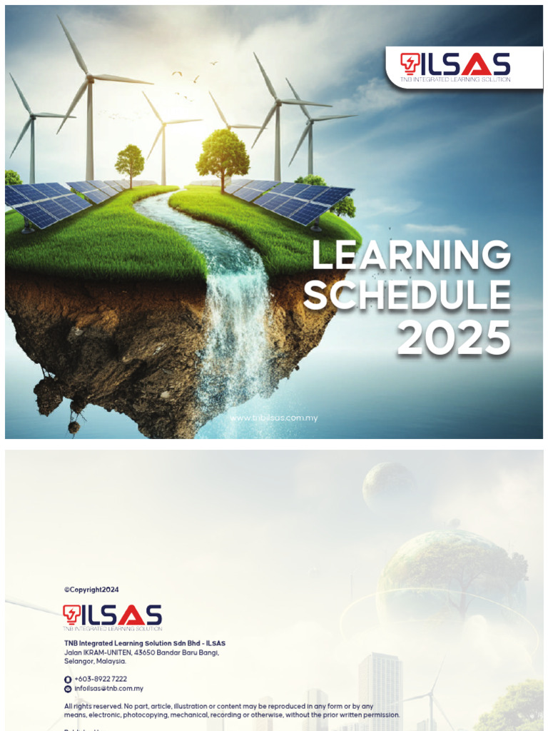 TNB ILSAS Learning Schedule 2025 | PDF | Electric Power | Electricity