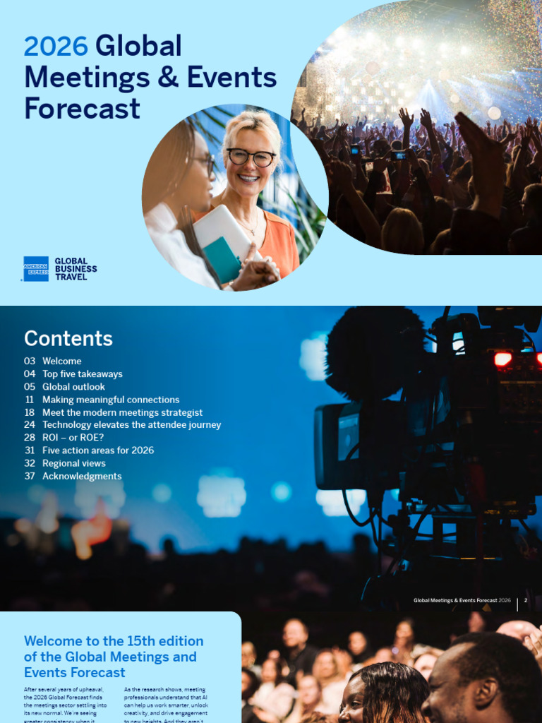 2026 Global Meetings Forecast Insights | PDF | Sustainability ...