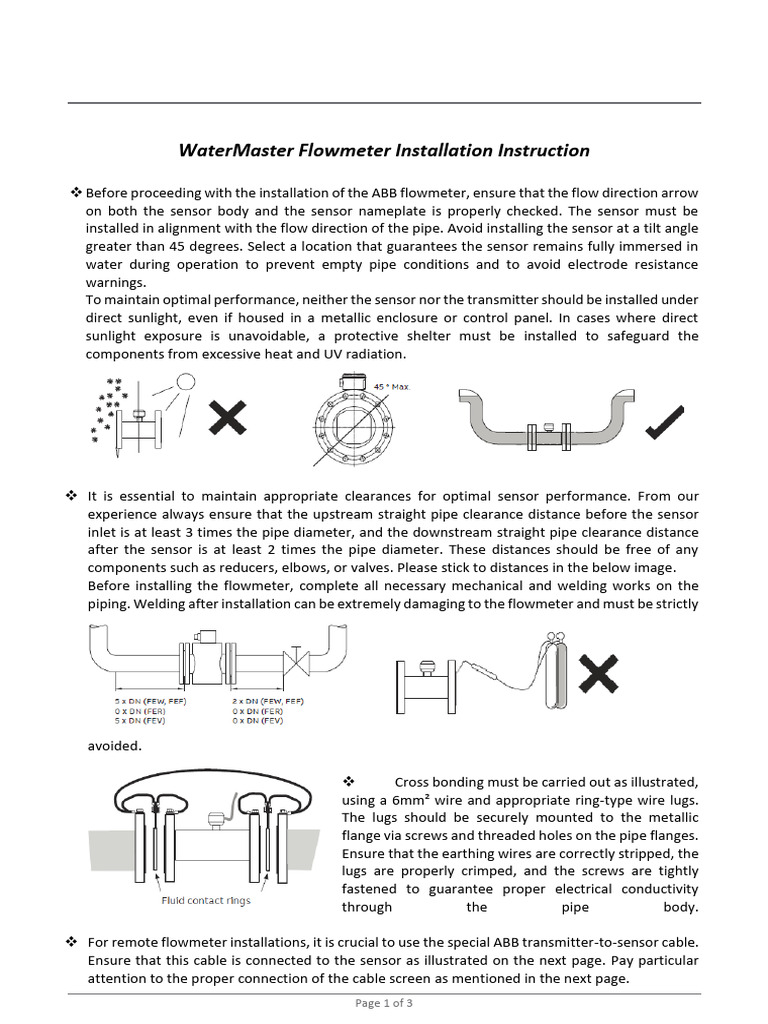 WaterMaster Installation Instructions | PDF | Pipe (Fluid Conveyance ...