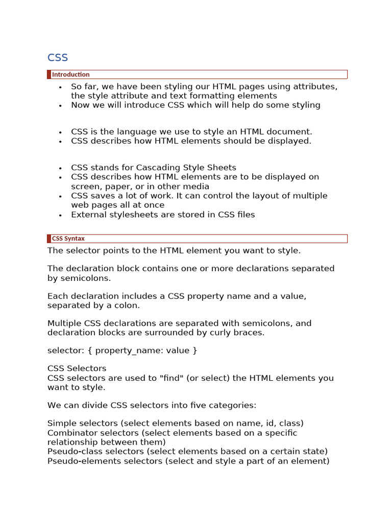 Hcsci231 - Unit 3 - Css | PDF | Html | Web Development