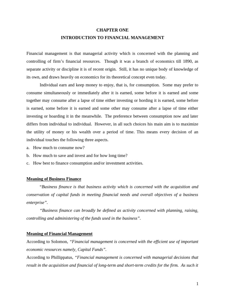 Introduction to Financial Management | PDF | Net Present Value | Stocks