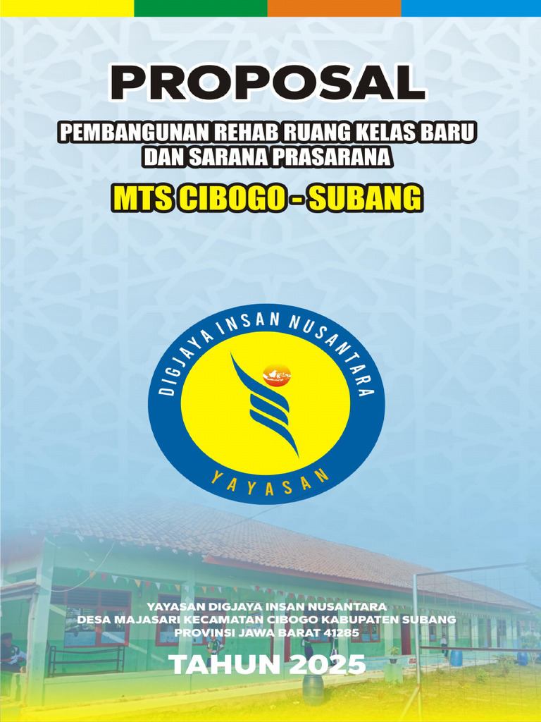 Proposal Pembangunan Kelas Baru MTs Cibogo | PDF