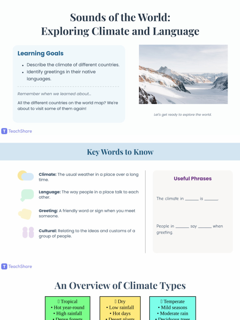 Exploring Climate and Language | PDF