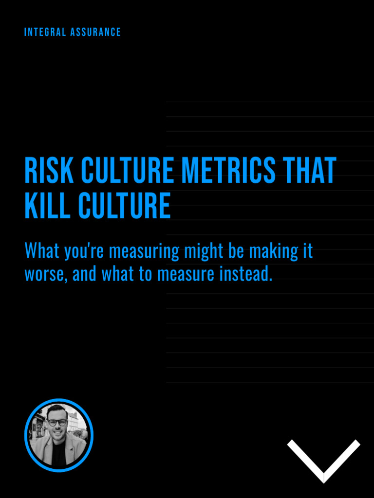 Risk Culture Metrics That Kill Culture 1762475403 | PDF