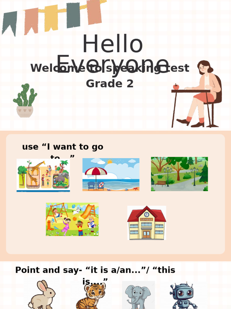Grade 2 Speaking Test Guidelines | PDF
