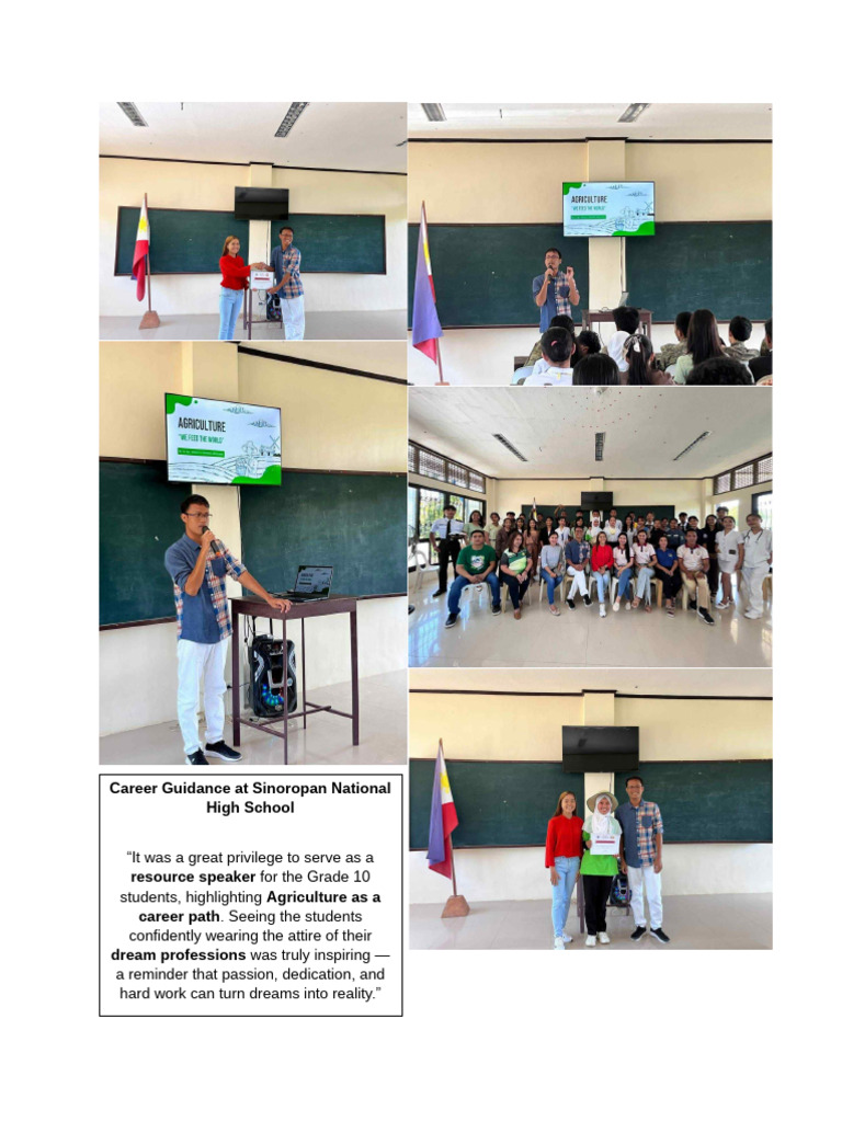 Career Guidance in Agriculture at SNHS | PDF