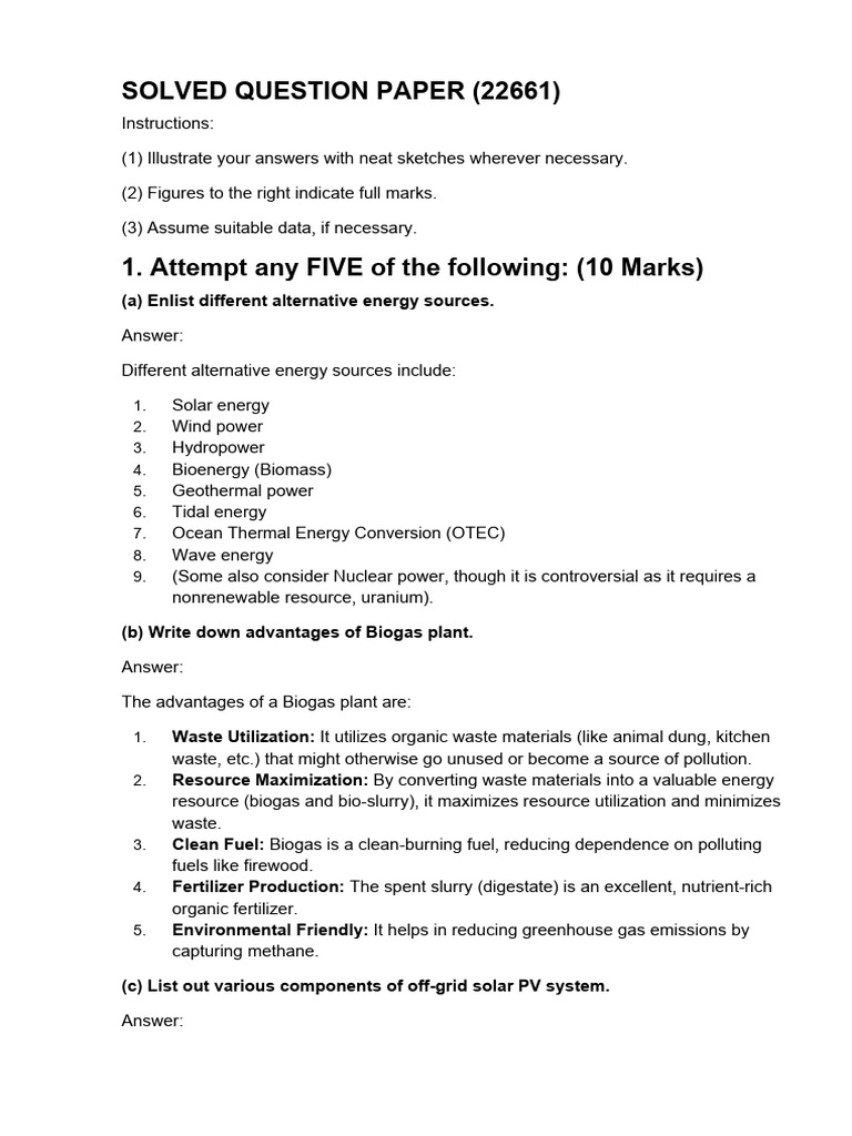 Alternative Energy Sources and Systems | PDF | Gasification ...