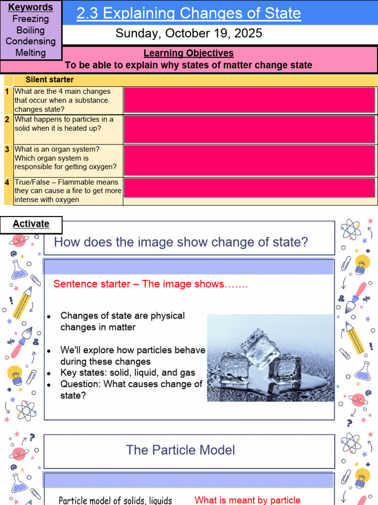 Understanding Changes of State in Matter | PDF | Liquids | Water