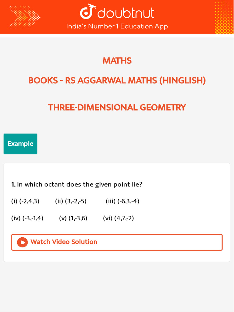Three-Dimensional Geometry Exercises | PDF | Triangle | Rectangle