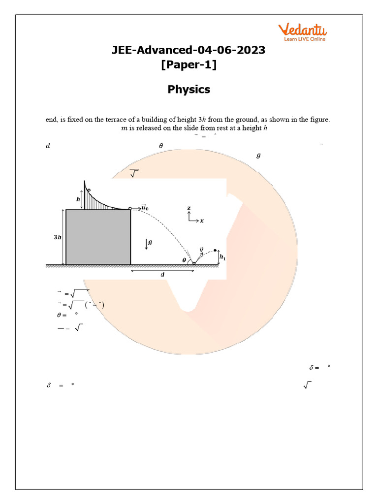 JEE Advanced 2023 Physics Paper 1 With Solutions - FREE PDF Download ...