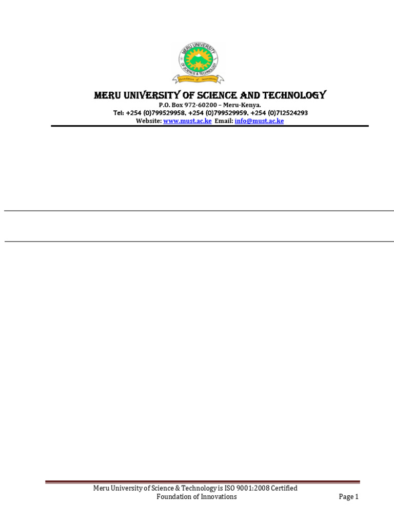Meru University Digital Literacy Exam 2024 | PDF | Information And ...
