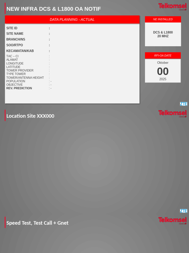 New Infra DCS & L1800 OA Notification | PDF