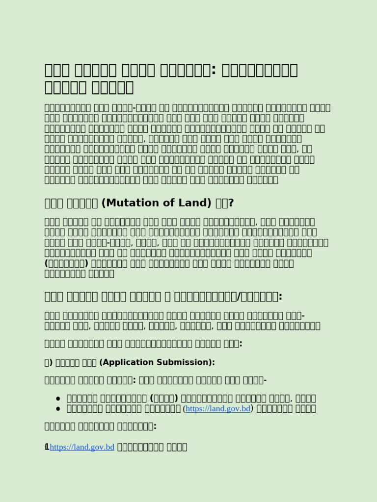 (Mutation of Land) ?:) (Application Submission) | PDF