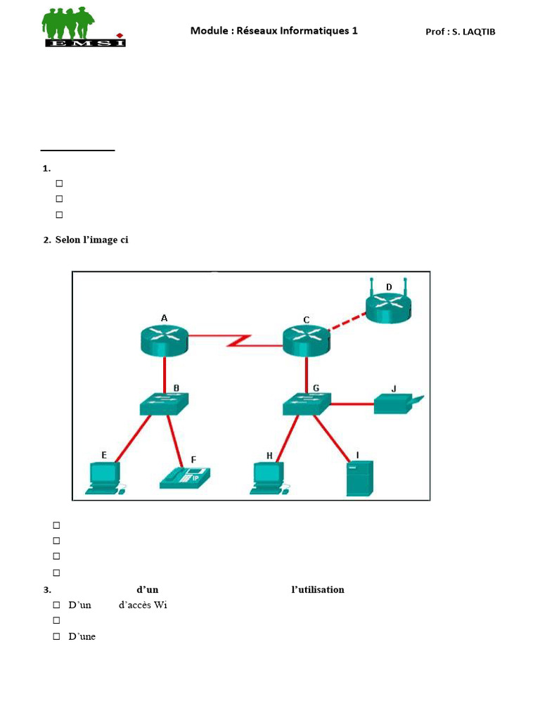 Introduction aux Réseaux Informatiques | PDF | Réseau informatique ...