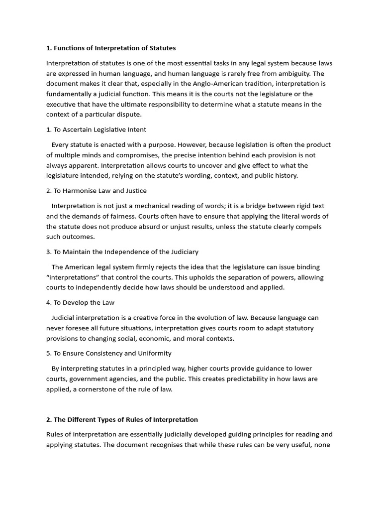 IOS Assignment | PDF | Statutory Interpretation | Precedent
