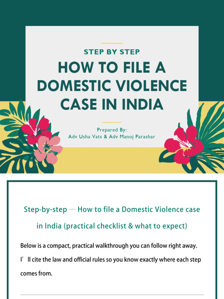 File Domestic Violence Case in India | PDF | Domestic Violence | Marriage