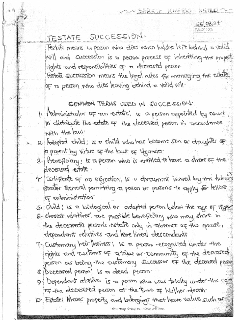 Family Law Ii Class Notes | PDF