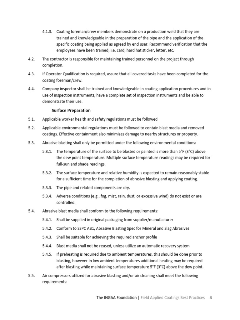 Field Applied Coatings Best Practices | PDF | Industrial Processes ...