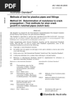 As 1462.24-2003 Methods of Test for Plastics Pipes and Fittings Determination of Resistance to Crack Propagat