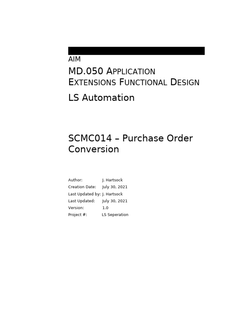 LS Automation Purchase Order Design | PDF | Point Of Sale | Accounts ...