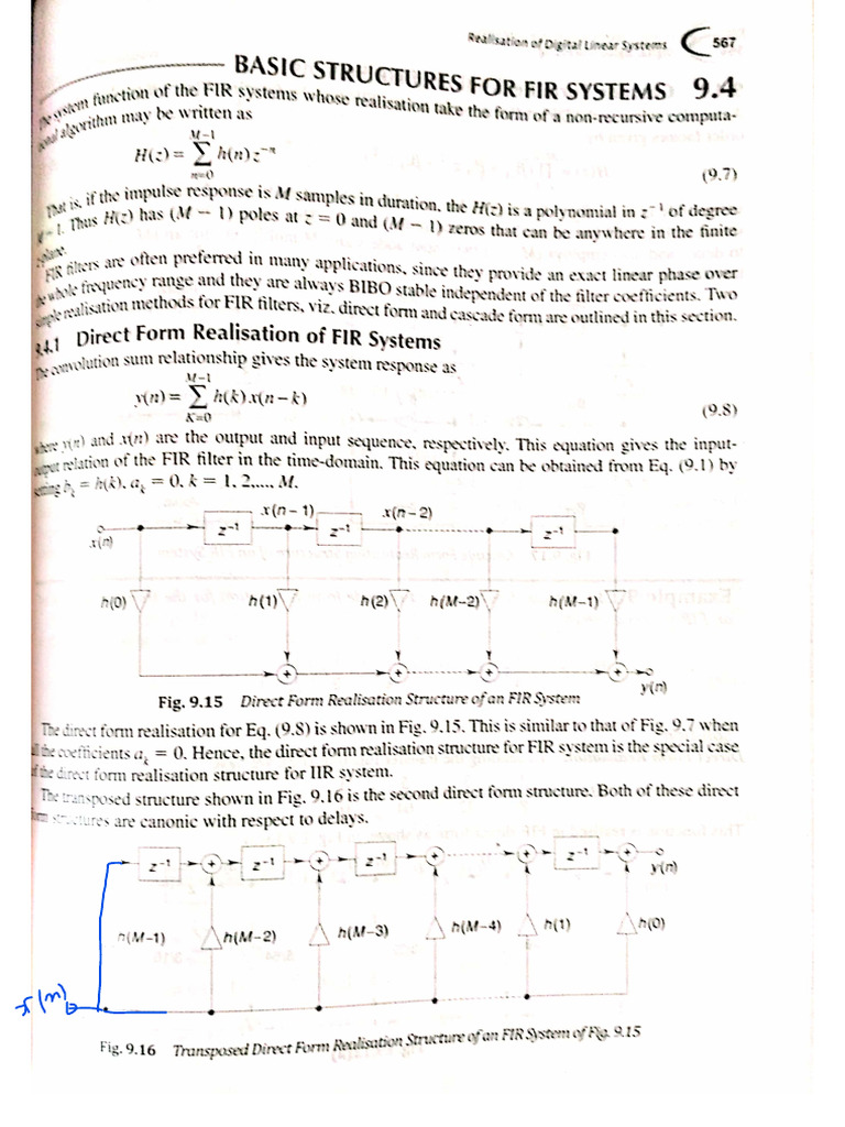 DSP Unit-1 FIR System | PDF