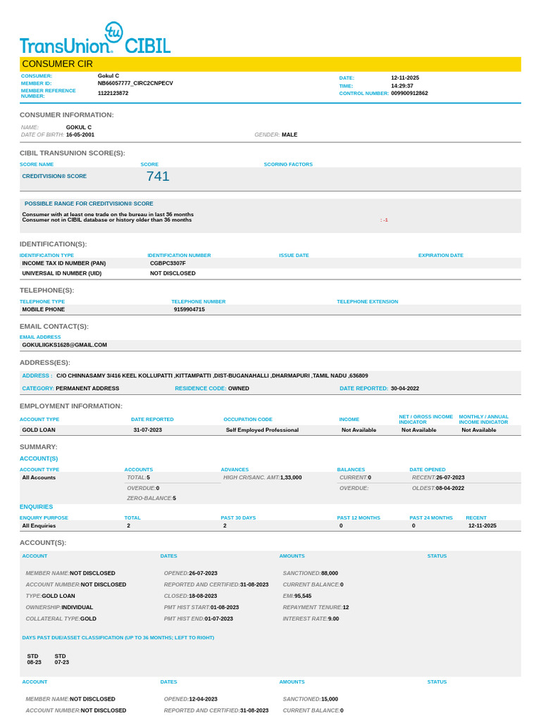 Consumer Cir | PDF | Loans | Credit