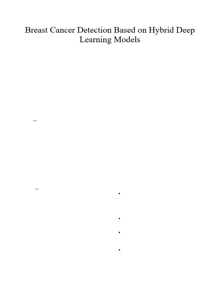 Hybrid Deep Learning for Breast Cancer Detection | PDF | Deep Learning ...