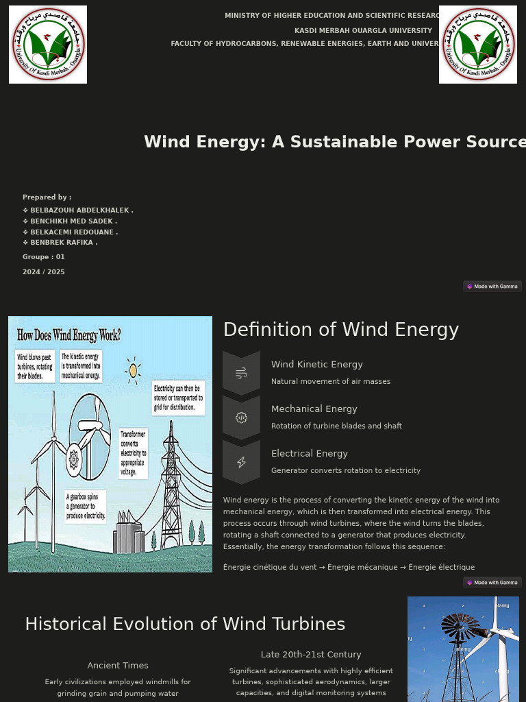 Wind Energy A Sustainable Power Source | PDF | Wind Power | Wind Turbine