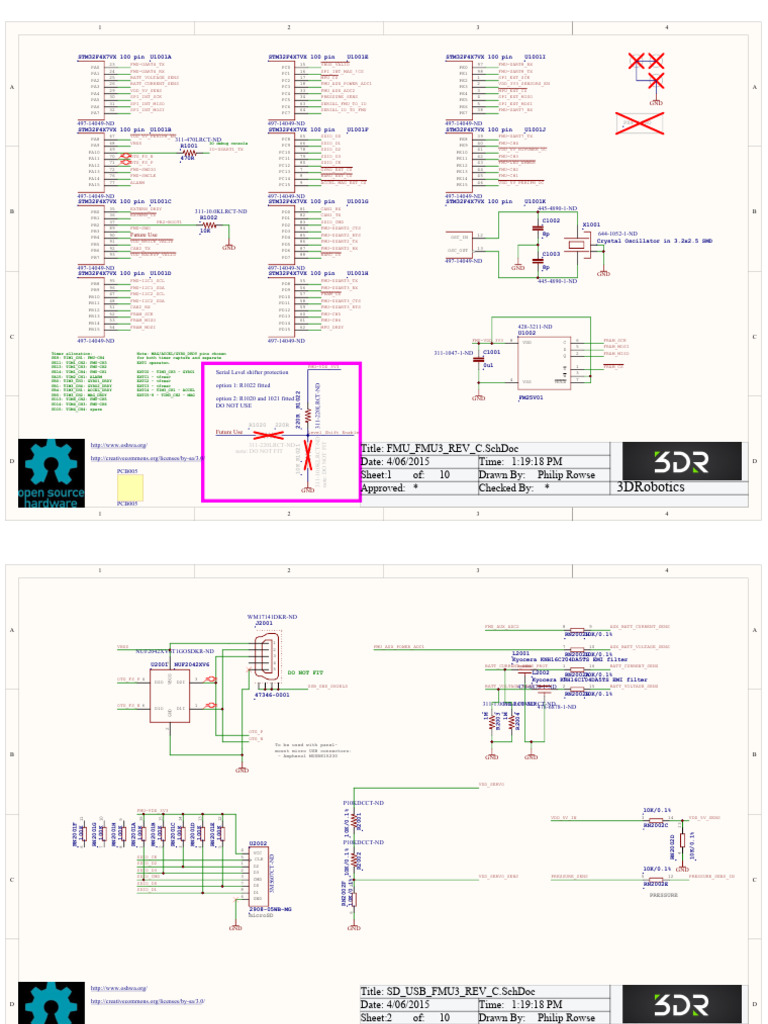 FMU3 Revision C Schematic Document | PDF