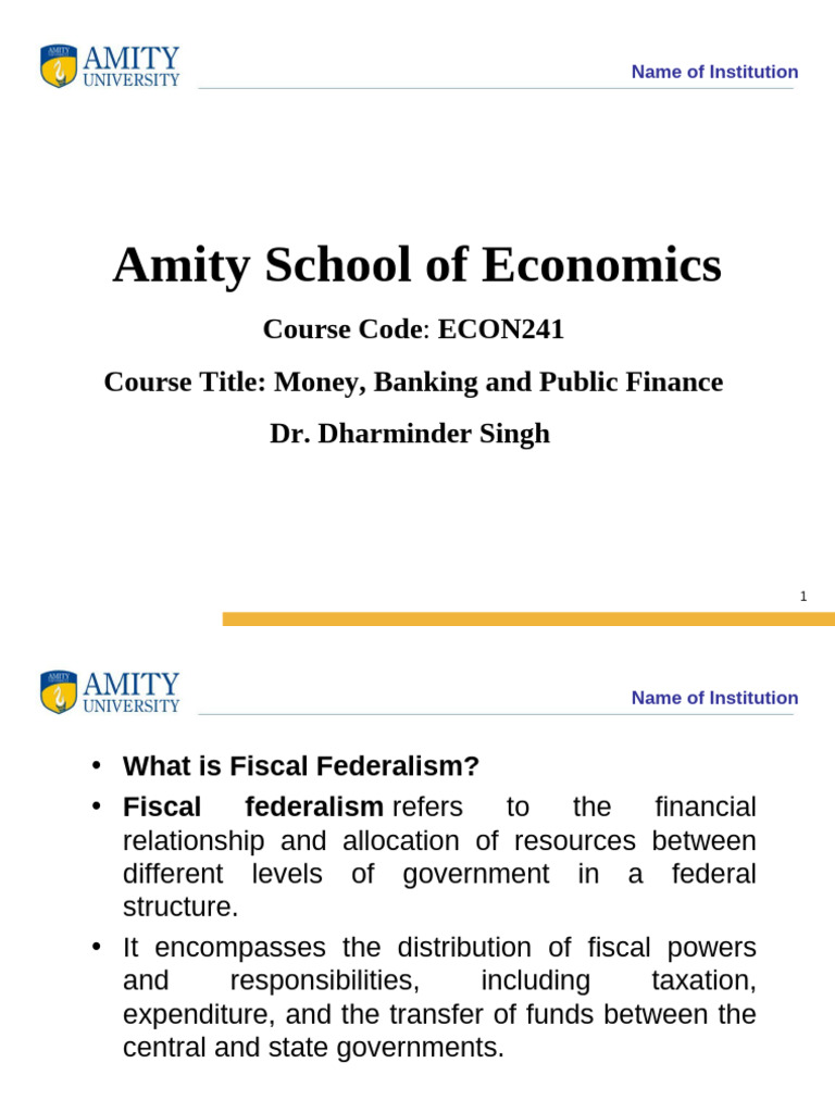 Understanding Fiscal Federalism in India | PDF | Taxes | Government ...