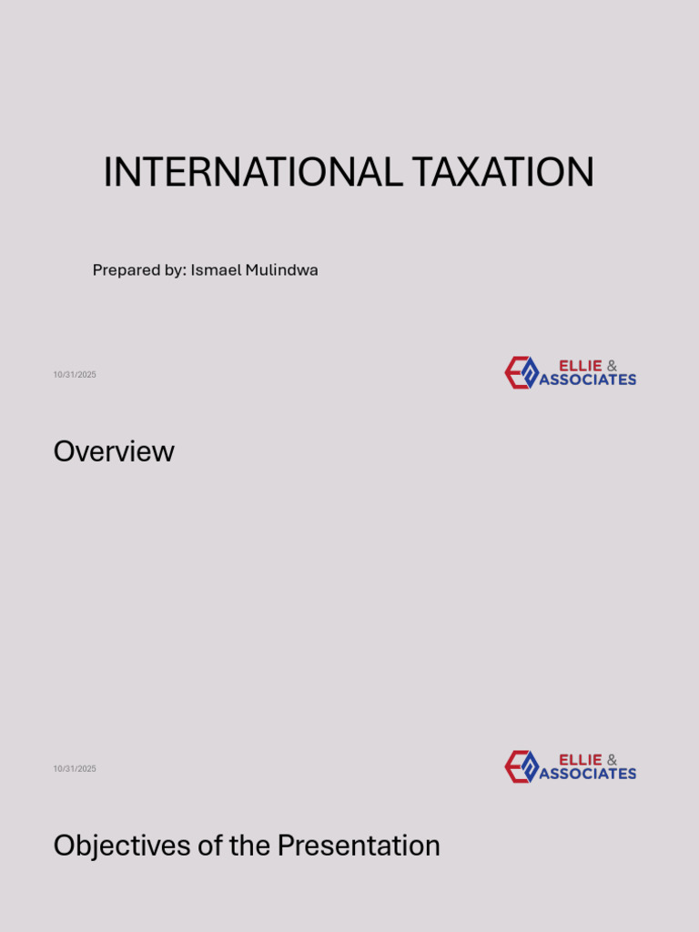 Uganda's International Taxation Overview | PDF | Taxes | Tax Deduction
