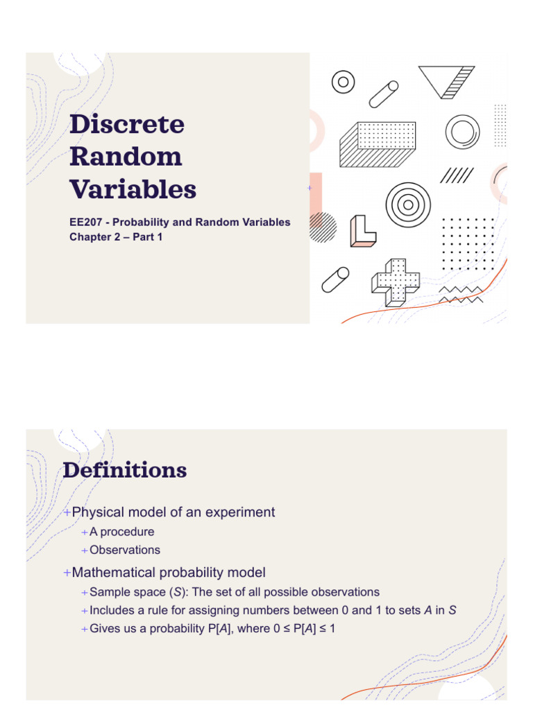 Discrete Random Variables Explained | PDF