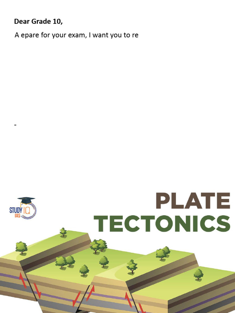 Grade 10 Plate Tectonics 2ND MA | PDF