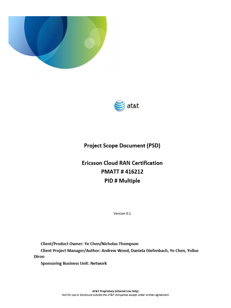 Ericsson Cloud RAN Certification Scope Document | PDF | Cloud Computing ...