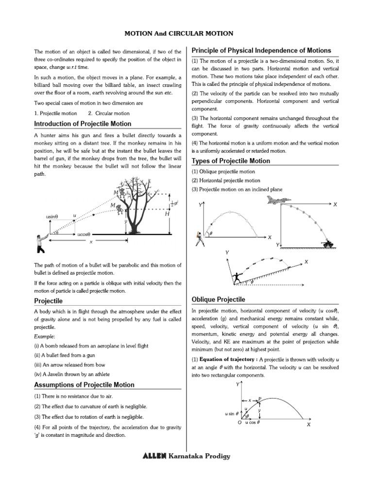 2D Motion - Circular Motion 1 7 | PDF | Theoretical Physics | Classical ...