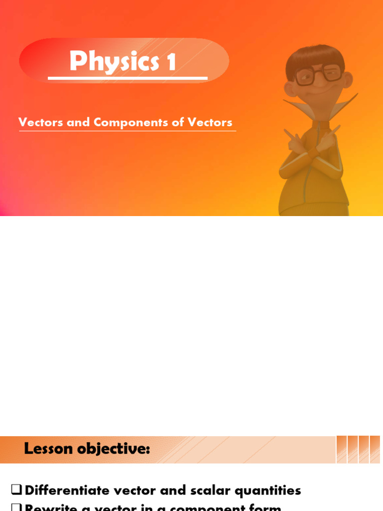Understanding Vectors and Their Components | PDF | Euclidean Vector ...