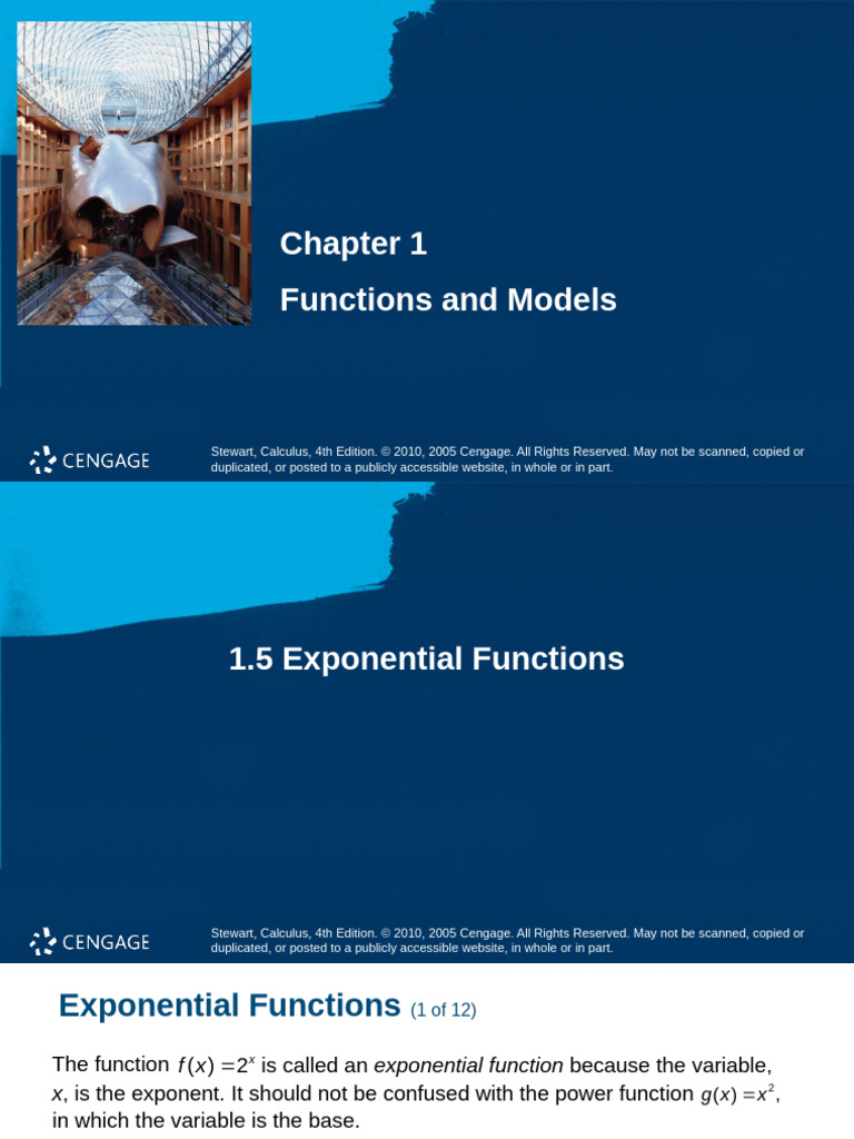 StewCal4e_1_5 | PDF | Function (Mathematics) | Exponentiation