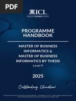 ICL Master of Management Handbook 2024 | PDF | Academic Degree | Governance