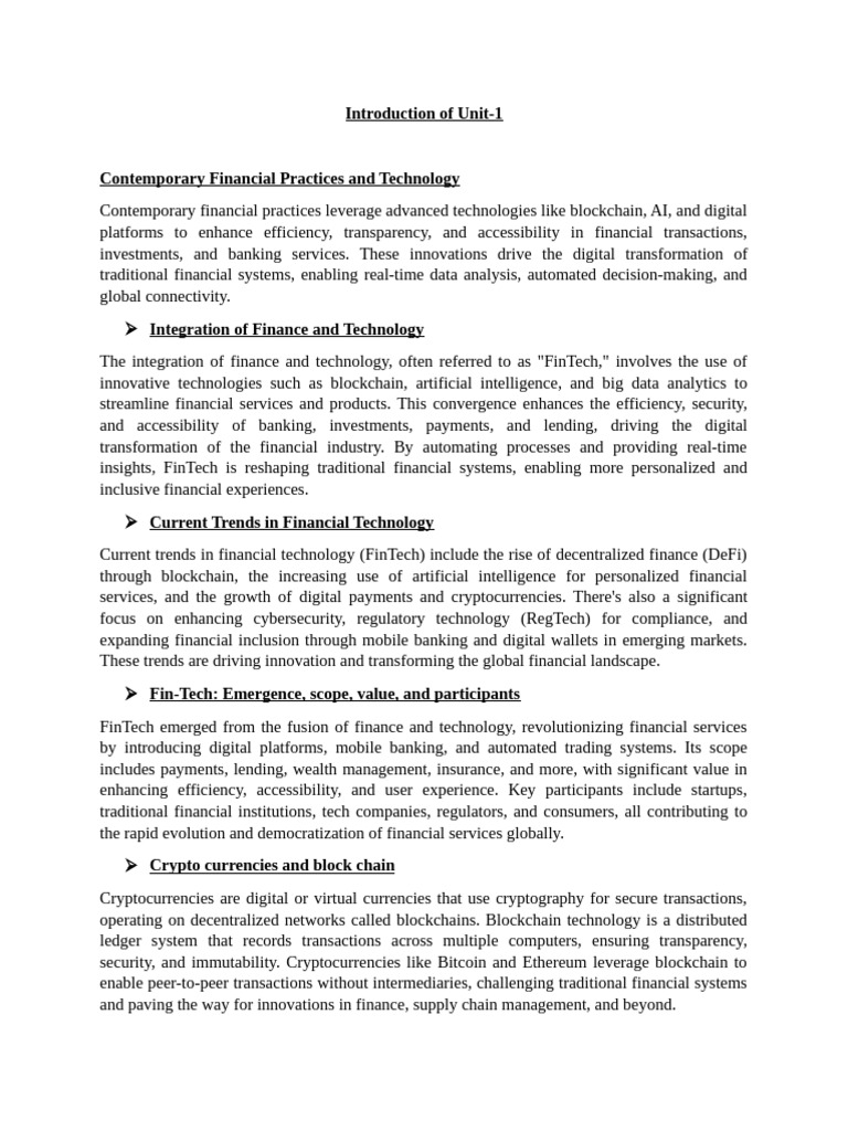 FinTech Trends: Innovations in Finance | PDF | Financial Technology ...