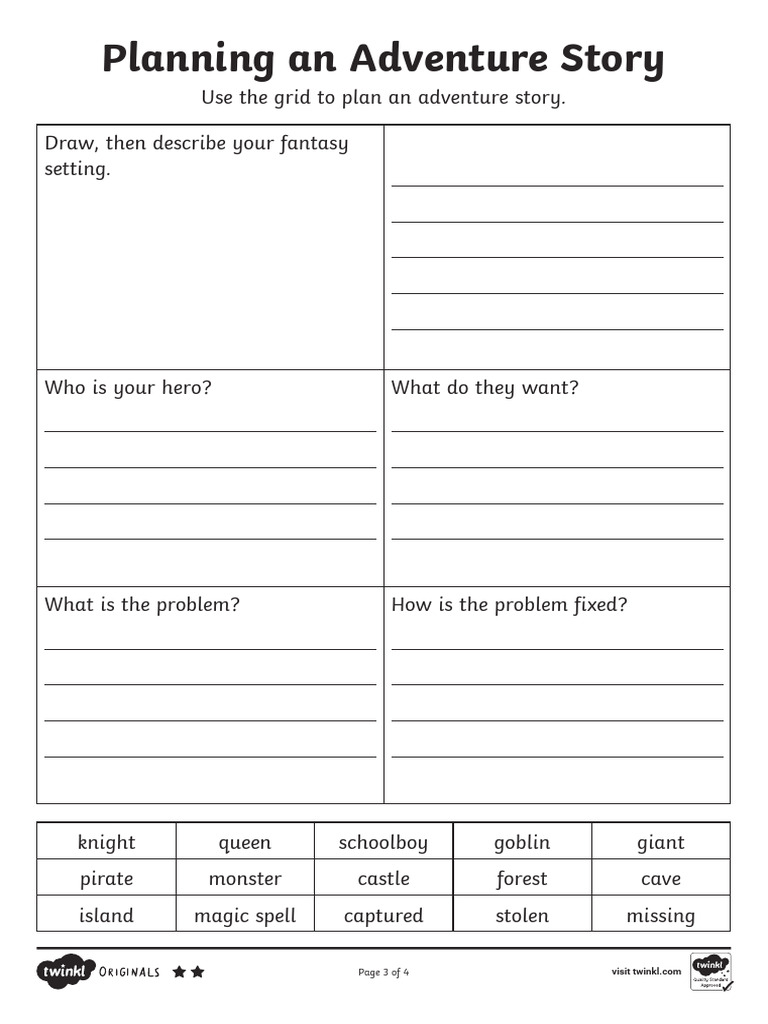 Adventure Story Planning Guide | PDF