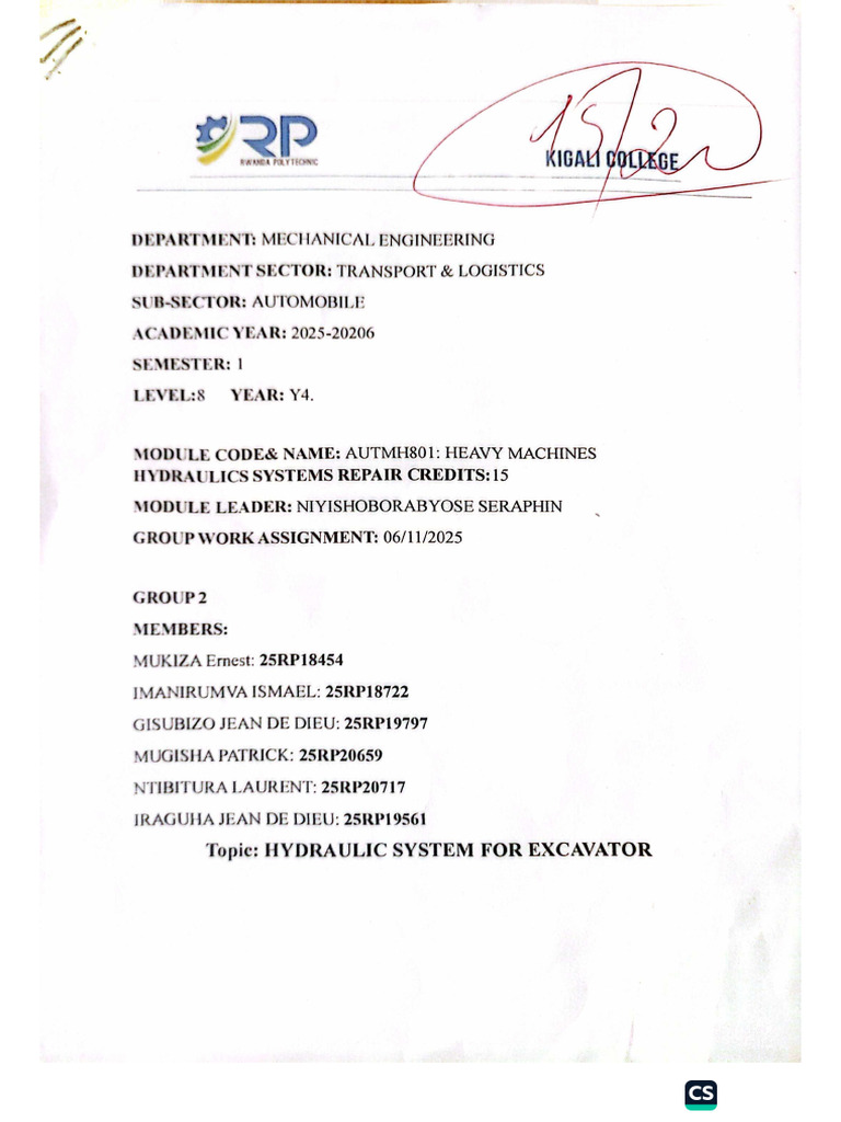 Assignment 3 Hydraulic | PDF