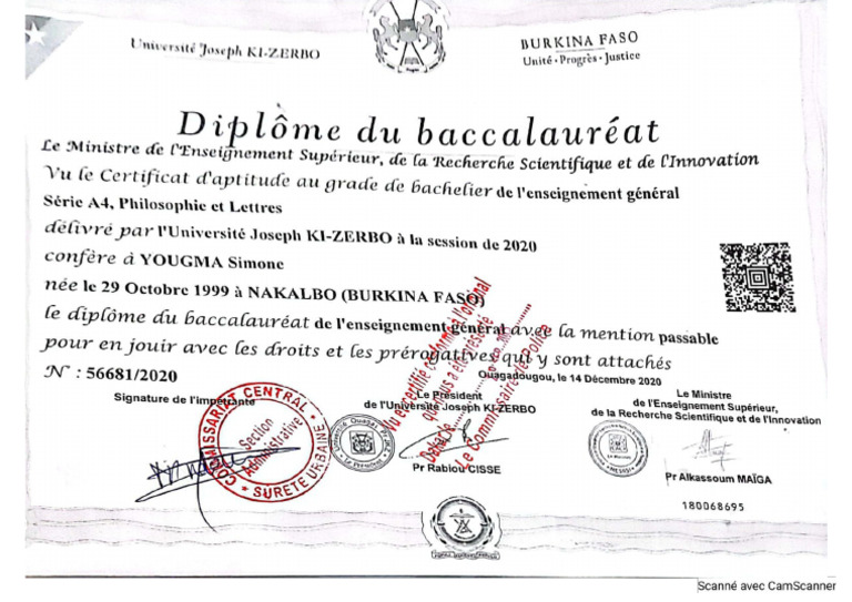 Diplôme Bac | PDF